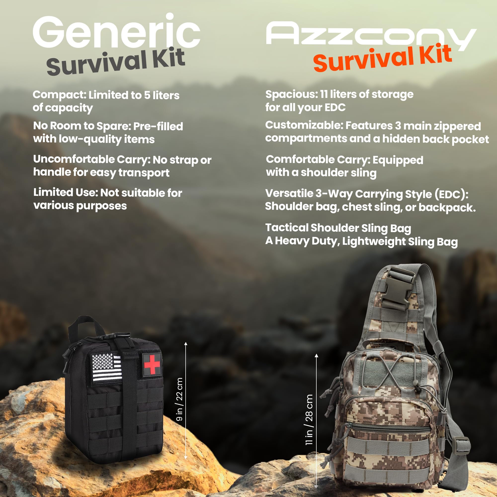 Amazon.com: Emergency Survival Kit with First Aid Gears and